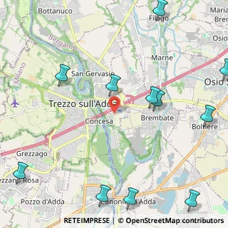Mappa Via Enrico Fermi, 24042 Capriate San Gervasio BG, Italia (3.05455)