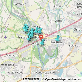 Mappa Via Enrico Fermi, 24042 Capriate San Gervasio BG, Italia (1.25417)