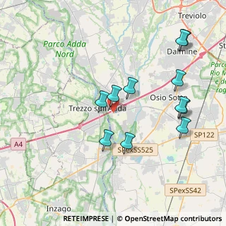 Mappa Via Enrico Fermi, 24042 Capriate San Gervasio BG, Italia (3.93545)