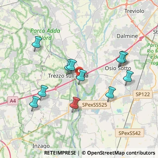 Mappa Via Enrico Fermi, 24042 Capriate San Gervasio BG, Italia (3.80545)