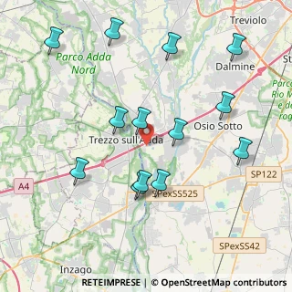 Mappa Via Enrico Fermi, 24042 Capriate San Gervasio BG, Italia (4.21846)
