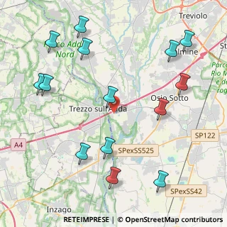 Mappa Via Enrico Fermi, 24042 Capriate San Gervasio BG, Italia (5.11786)
