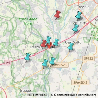 Mappa Via Enrico Fermi, 24042 Capriate San Gervasio BG, Italia (3.79364)