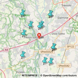 Mappa Via Enrico Fermi, 24042 Capriate San Gervasio BG, Italia (4.41583)