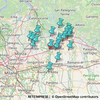 Mappa Via Enrico Fermi, 24042 Capriate San Gervasio BG, Italia (11.4755)