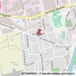 Mappa Via Vittorio Veneto, 60, 24041 Brembate, Bergamo (Lombardia)