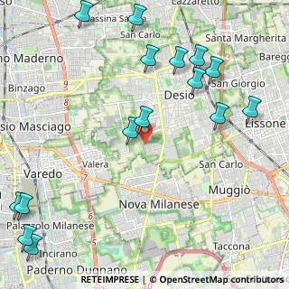 Mappa Via Martiri delle Foibe, 20832 Desio MB, Italia (2.88733)