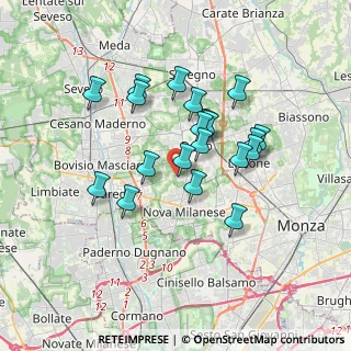Mappa Via Martiri delle Foibe, 20832 Desio MB, Italia (2.9515)