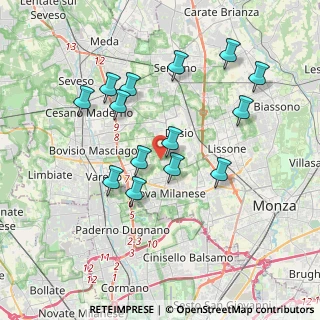 Mappa Via Martiri delle Foibe, 20832 Desio MB, Italia (3.555)