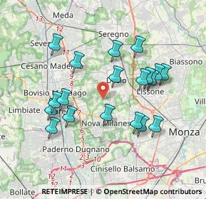 Mappa Via Martiri delle Foibe, 20832 Desio MB, Italia (3.57895)