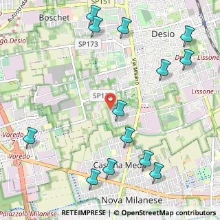 Mappa Via Martiri delle Foibe, 20832 Desio MB, Italia (1.38308)