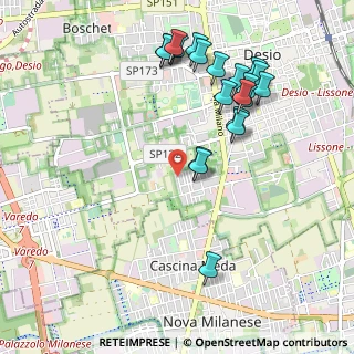 Mappa Via Martiri delle Foibe, 20832 Desio MB, Italia (1.0845)