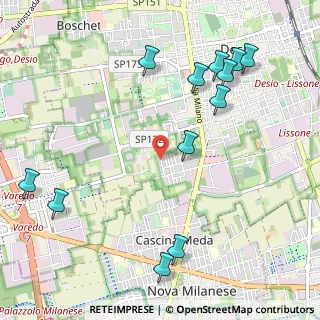 Mappa Via Martiri delle Foibe, 20832 Desio MB, Italia (1.28917)