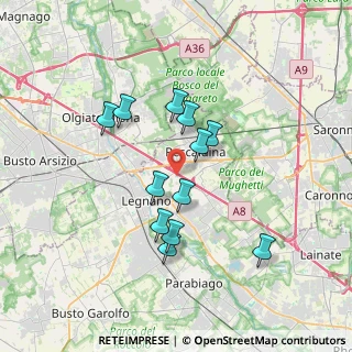 Mappa Via Serafino Roveda, 20025 Legnano MI, Italia (3.04)