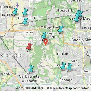 Mappa Via Cisnara, 20051 Limbiate MB, Italia (2.86167)