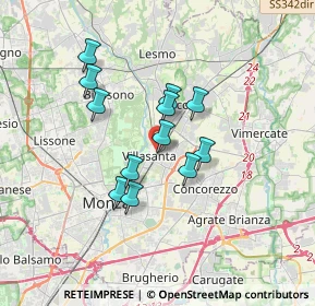 Mappa Via Thomas Alva Edison, 20058 Villasanta MB, Italia (2.70583)