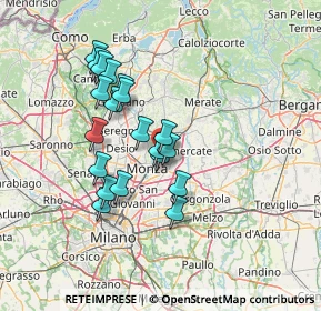 Mappa Via T. A. Edison, 20058 Villasanta MB, Italia (11.8405)