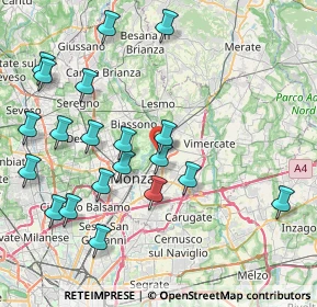 Mappa Via Thomas Alva Edison, 20058 Villasanta MB, Italia (9.061)