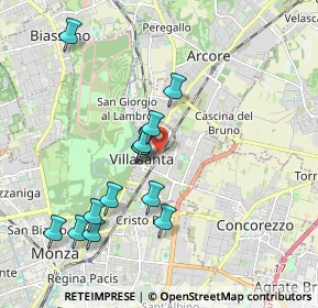 Mappa 20058 Villasanta MB, Italia (1.87846)