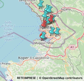 Mappa Via dei Bonomo, 34015 Muggia TS, Italia (6.38083)