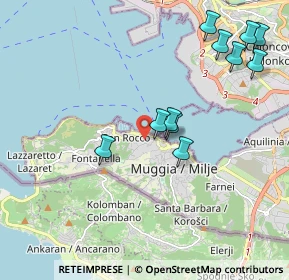 Mappa Via dei Bonomo, 34015 Muggia TS, Italia (2.11636)