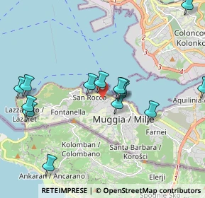 Mappa Via dei Bonomo, 34015 Muggia TS, Italia (2.8335)