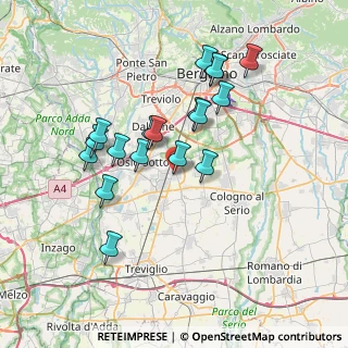 Mappa Via IV Novembre, 24049 Verdello BG, Italia (6.66111)