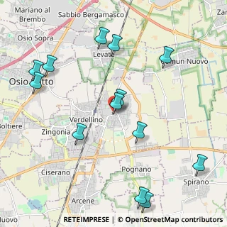 Mappa Via IV Novembre, 24049 Verdello BG, Italia (2.41615)