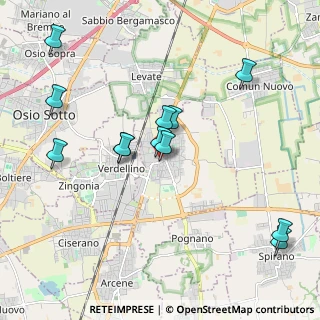 Mappa Via IV Novembre, 24049 Verdello BG, Italia (2.045)