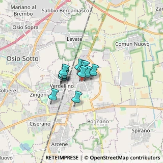 Mappa Via IV Novembre, 24049 Verdello BG, Italia (0.78583)