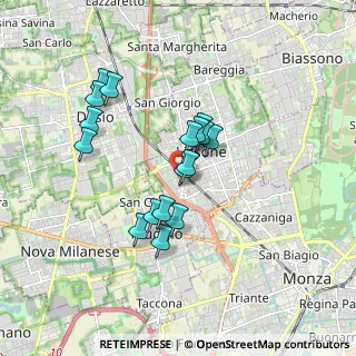 Mappa Via Antonio Stoppani, 20851 Lissone MB, Italia (1.46176)