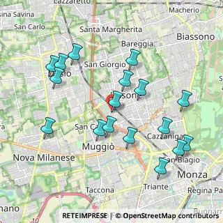 Mappa Via Vittorio Alfieri, 20851 Lissone MB, Italia (2.04235)