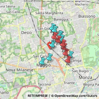 Mappa Via Vittorio Alfieri, 20851 Lissone MB, Italia (1.19688)