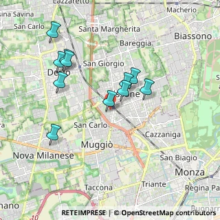 Mappa Via Vittorio Alfieri, 20851 Lissone MB, Italia (1.77)