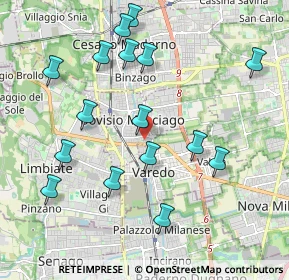 Mappa Via Bottego, 20813 Bovisio-Masciago MB, Italia (2.11938)