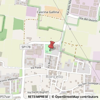 Mappa Piazzale Don Gnocchi, 1, 20877 Roncello, Monza e Brianza (Lombardia)