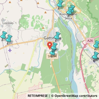 Mappa Via Luigi Faglia, 13045 Gattinara VC, Italia (3.00667)