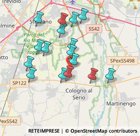 Mappa Via Donizetti, 24059 Urgnano BG, Italia (3.34563)