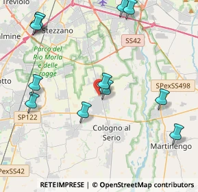 Mappa Via Donizetti, 24059 Urgnano BG, Italia (4.93583)