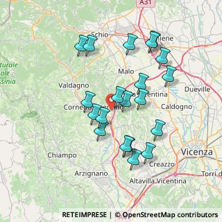 Mappa Via Lucca di, 36070 Castelgomberto VI, Italia (6.91)