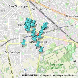 Mappa Via Gianotti Don Ambrogio, 21052 Busto Arsizio VA, Italia (0.6465)