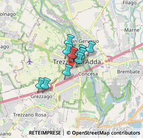 Mappa 20056 Trezzo sull'Adda MI, Italia (0.89455)