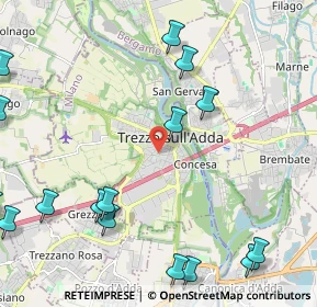 Mappa 20056 Trezzo sull'Adda MI, Italia (2.9775)