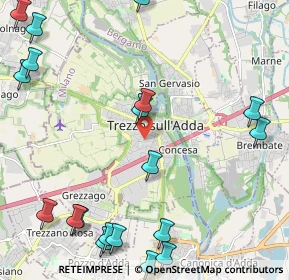 Mappa 20056 Trezzo sull'Adda MI, Italia (3.0775)