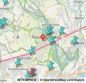 Mappa 20056 Trezzo sull'Adda MI, Italia (2.81867)