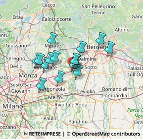 Mappa 20056 Trezzo sull'Adda MI, Italia (9.75333)