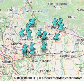 Mappa 20056 Trezzo sull'Adda MI, Italia (11.7335)