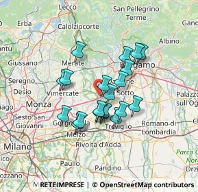 Mappa 20056 Trezzo sull'Adda MI, Italia (10.4245)