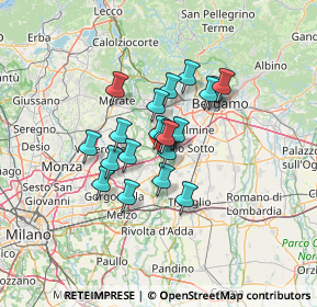 Mappa 20056 Trezzo sull'Adda MI, Italia (9.0745)