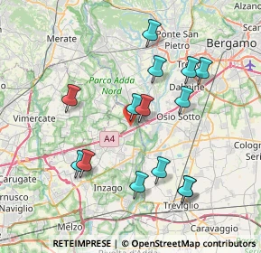 Mappa 20056 Trezzo sull'Adda MI, Italia (7.39286)